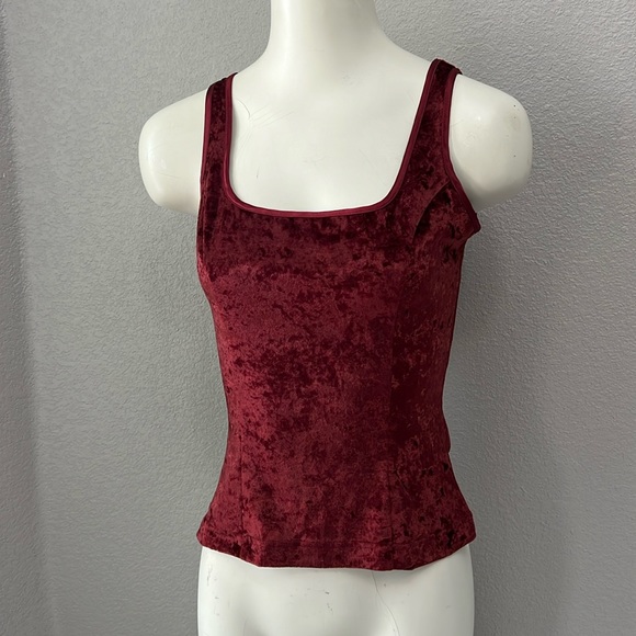 Victoria’s Secret Vintage Heart Label Velvet Tank Cami Top - Picture 1 of 5